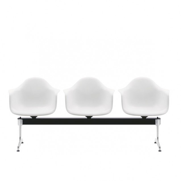 Eames Plastic Chair & Armchair beam seating